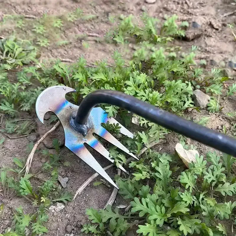 Gardening Tools For Weeds - マンガン鋼製ガーデン除草機、草の根をほぐし、土を緩める手動除草ツール、多機能除草機、ガーデニングツール