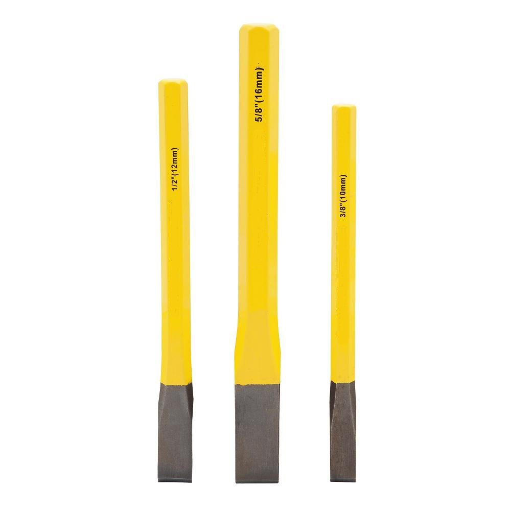 Gardening Tools You Must Have - 大工用フラットドリルチゼル、3個、鋼製、バナジウム、フラット、10mm、12mm、16mm、電動工具
