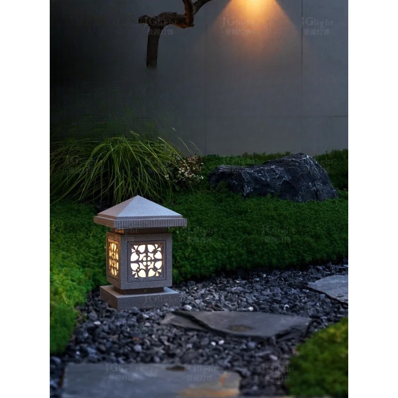 屋外中国石灯籠ソーラーガーデン芝生ランプヴィラB&B - Gardening Hand Tools B&Q のレビューと価格