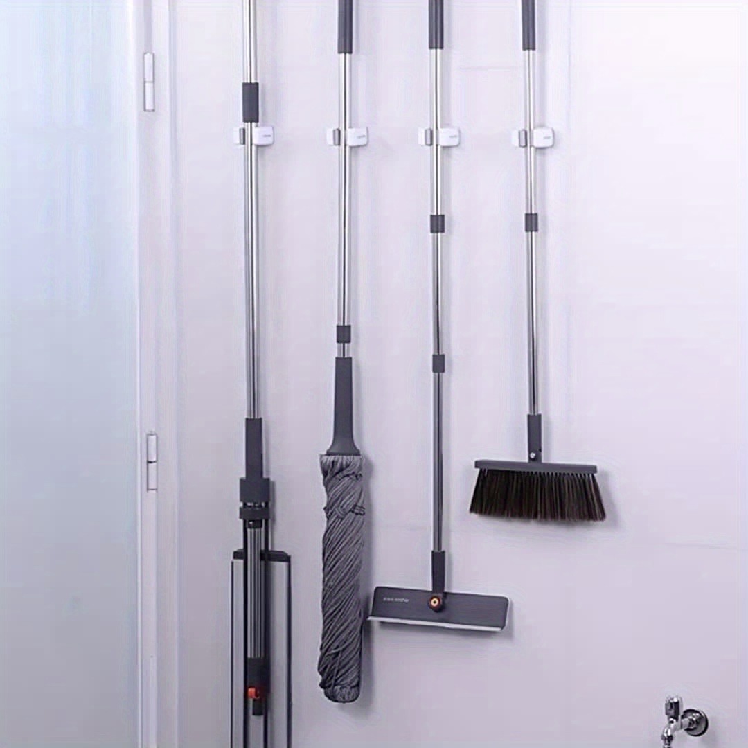 壁掛け式モップとほうきラック、穴あけ不要の壁掛け収納ラック、 - Gardening Tools Organiser のレビューと価格