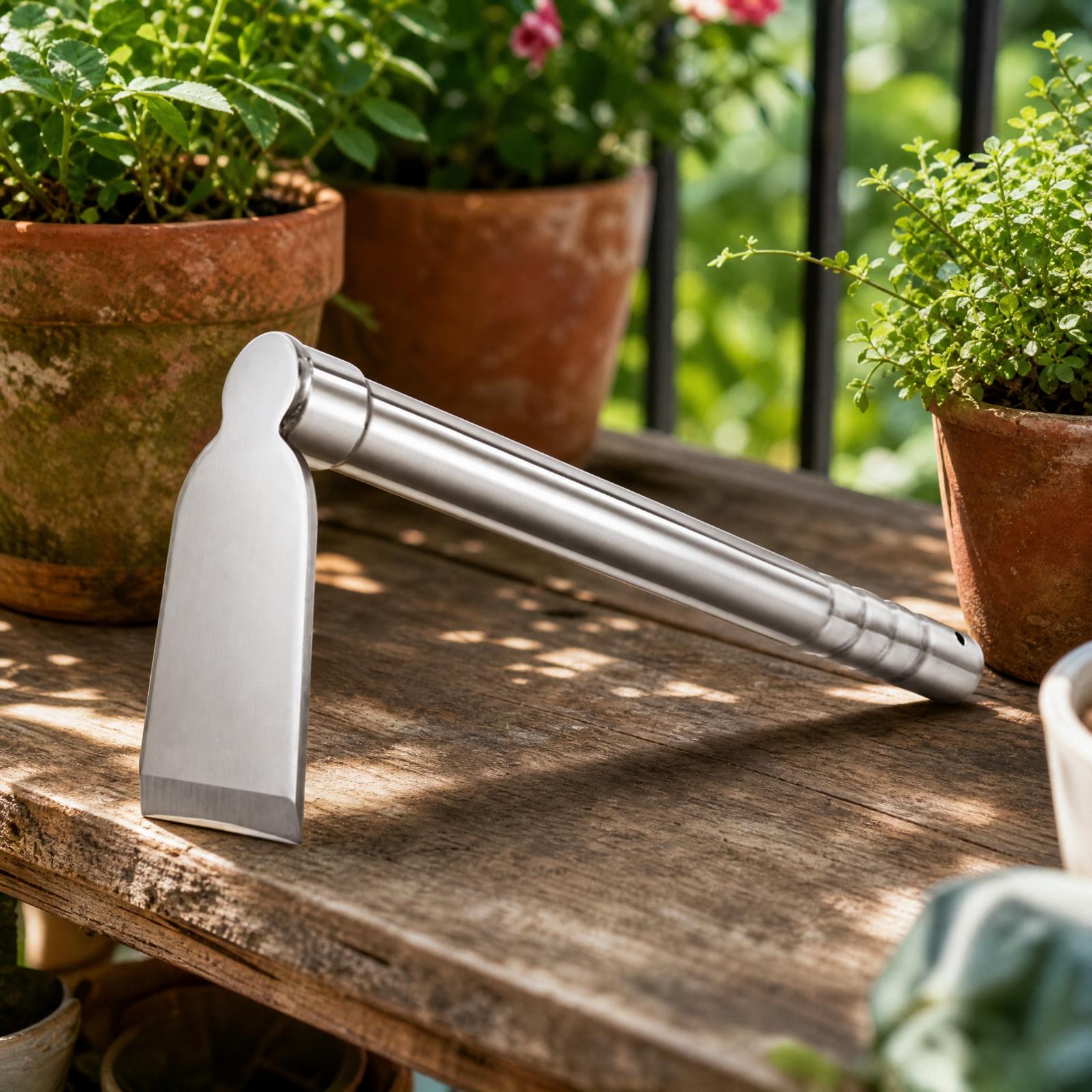 ステンレス製ガーデンホウ（304ステンレス鋼製）、手動式除草 - Gardening Hand Tools Yard のレビューと価格