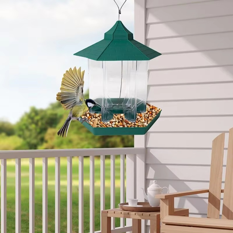 野鳥用餌箱 ガゼボバードフィーダー 大容量吊り下げ式給餌ステ - Gardening Hand Tools B&Q のレビューと価格