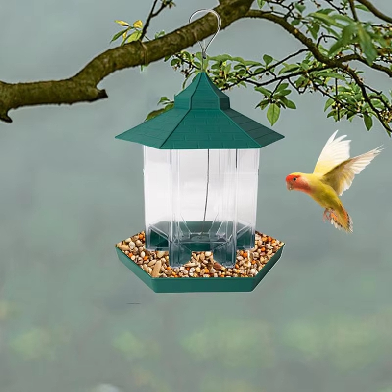 野鳥用餌箱 ガゼボバードフィーダー 大容量吊り下げ式給餌ステ - Gardening Hand Tools B&Q のレビューと価格