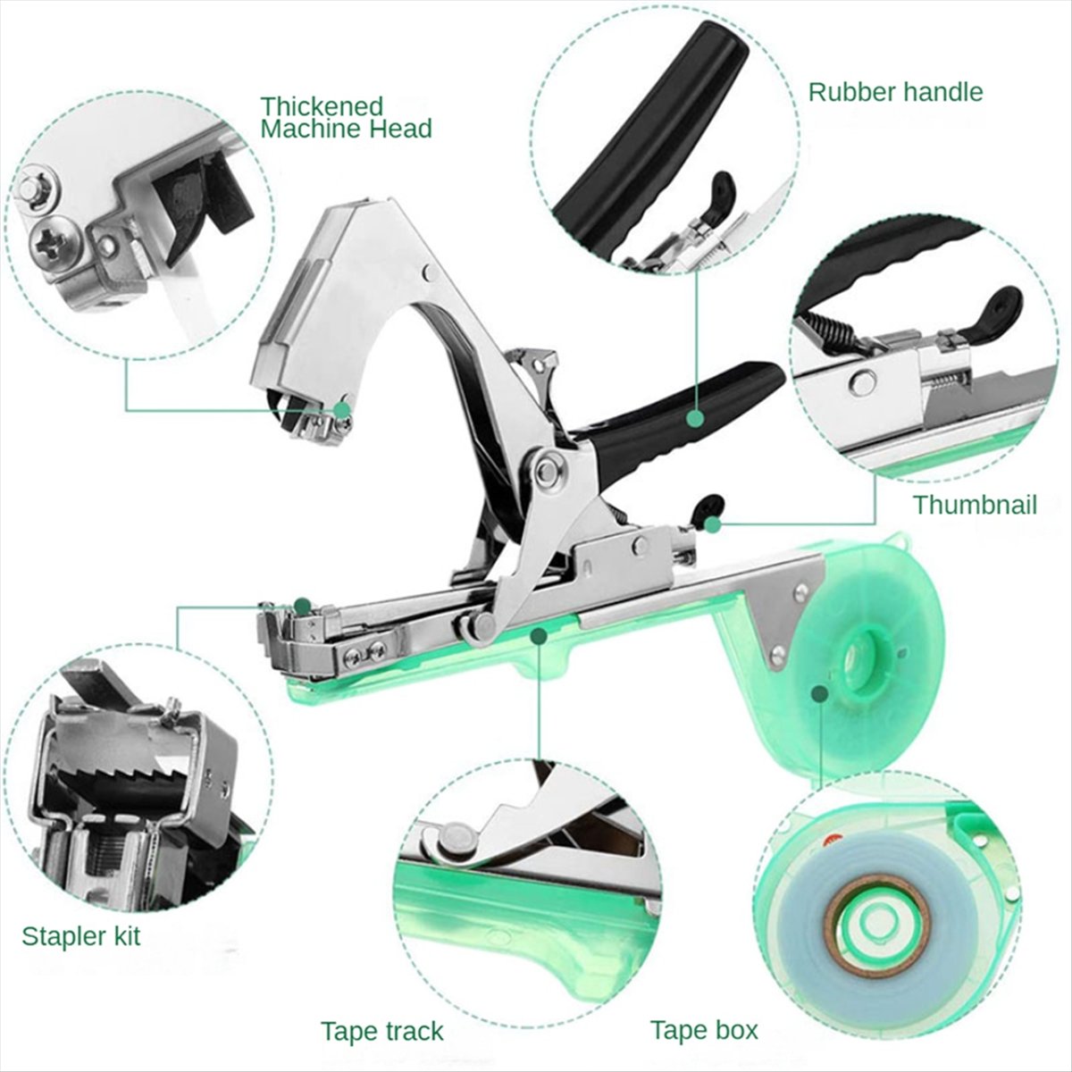 LUCK 植物の枝手結びステープル+テープ結束機 花野菜園用 - Gardening Hand Tools B&Q のレビューと価格