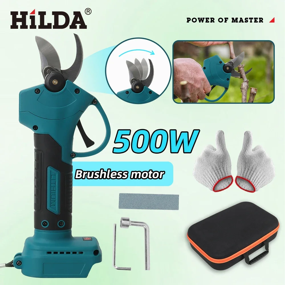 HILDA 18V ブラシレスコードレス電動剪定鋏充電式果樹 - Gardening Tools Usa のレビューと価格