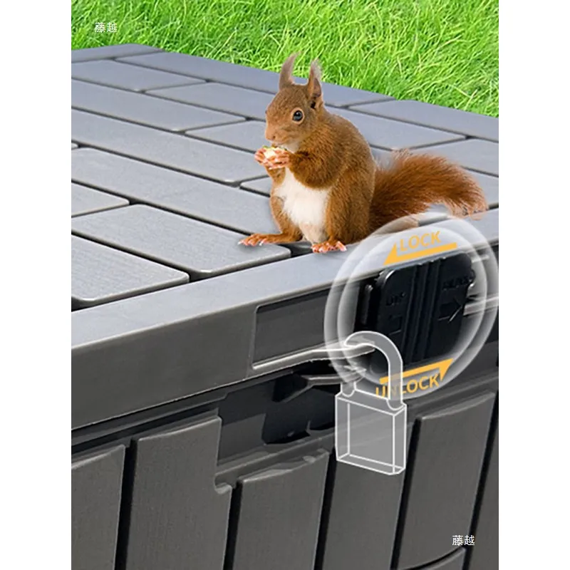 屋外収納キャビネット耐候性ガーデンツールロッカー日よけ付き中 - Gardening Tools Box のレビューと価格
