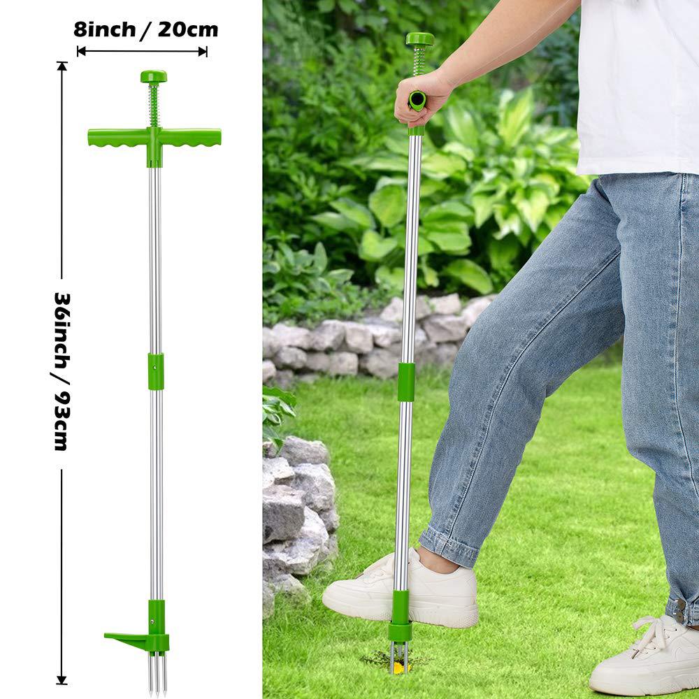 手動耐久性のあるキラーツールスタンドアップ雑草抜き根除去多機 - Gardening Tools For Weeds のレビューと価格