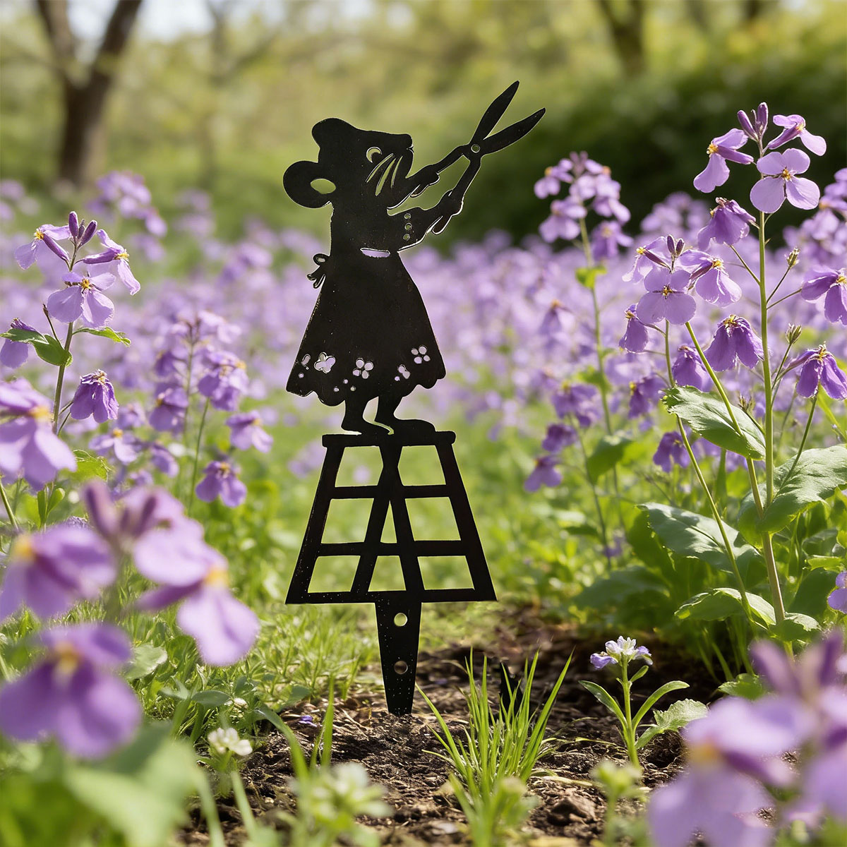 ブラックシルエットラインメタルガーデンコラム、ハサミ付きマウ - Gardening Tools Usa のレビューと価格