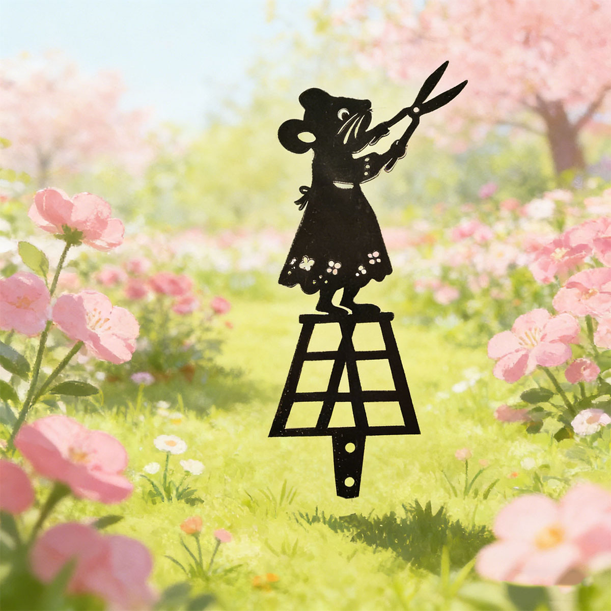 ブラックシルエットラインメタルガーデンコラム、ハサミ付きマウ - Gardening Tools Usa のレビューと価格